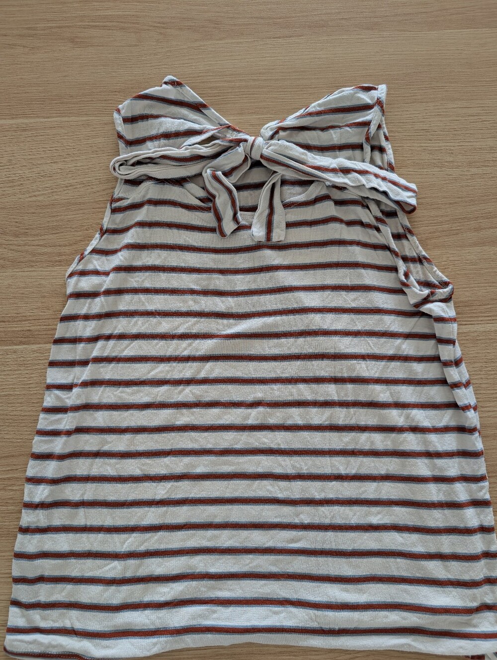 Striped Tie-Back Tank Top